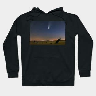 Comet NEOWISE over Rhossili Bay Hoodie